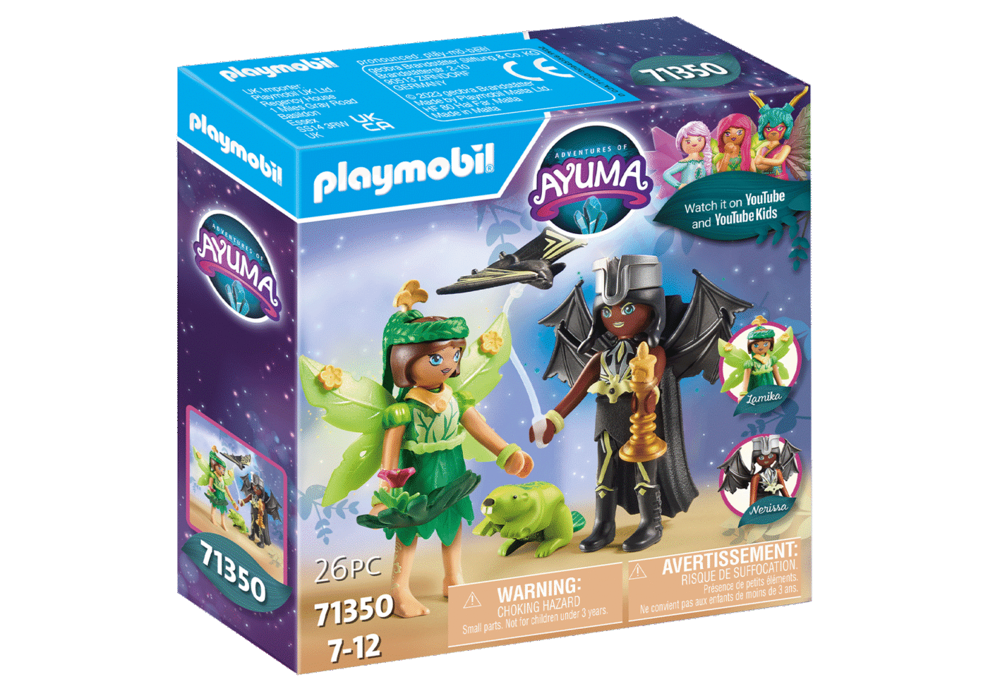 Alternative view of Playmobil 71350 AYUMA V Forest Fairy & Bat Fairy with Soul Animals อายูมา นางฟ้าแห่งป่าและนางฟ้าค้างคาวกับสัตว์วิญญาณ
