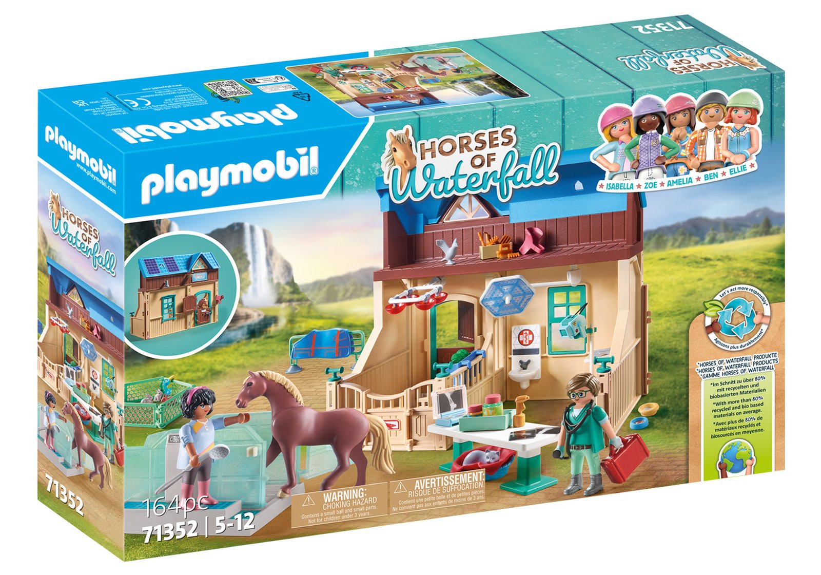 Playmobil 71352 Horses of Waterfall Riding Therapy and Veterinary Practice ม้าแห่งวอเตอร์ฟอลล์ ศูนย์บำบัดรักษาโรคม้าและสัตวแพทย์ - Image 2