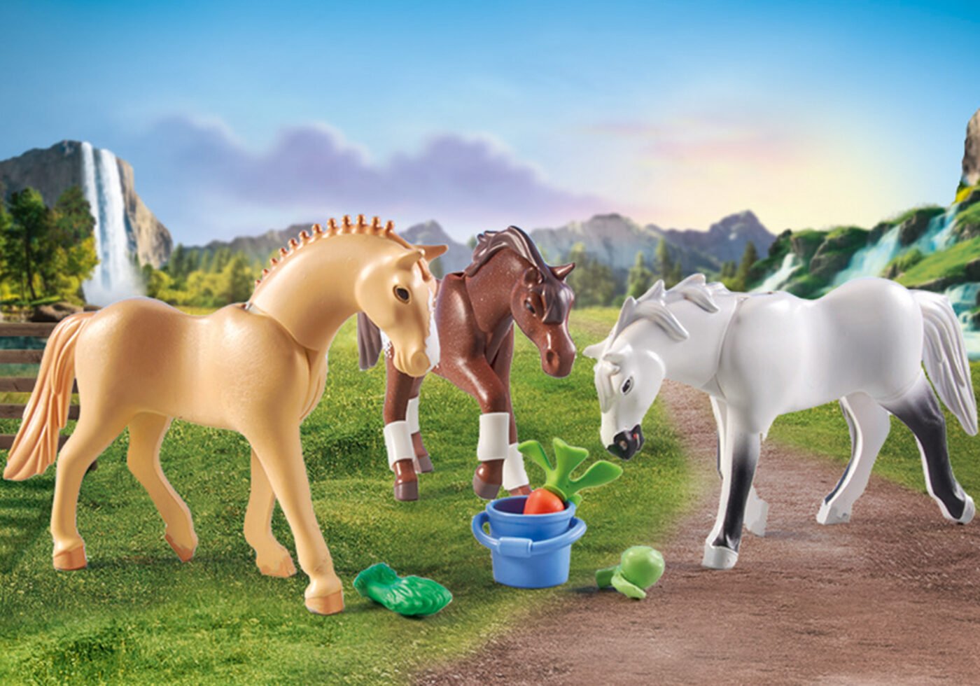 Playmobil 71356 Horses of Waterfall Three Horses with Saddles ม้าแห่งวอเตอร์ฟอลล์ ม้าสามตัวพร้อมอานม้า - Image 4