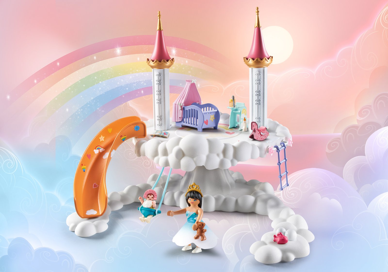 Playmobil 71360 Princess Magic Baby Cloud in the Clouds Princess Magic เจ้าหญิงสายรุ้งกับเด็กน้อย