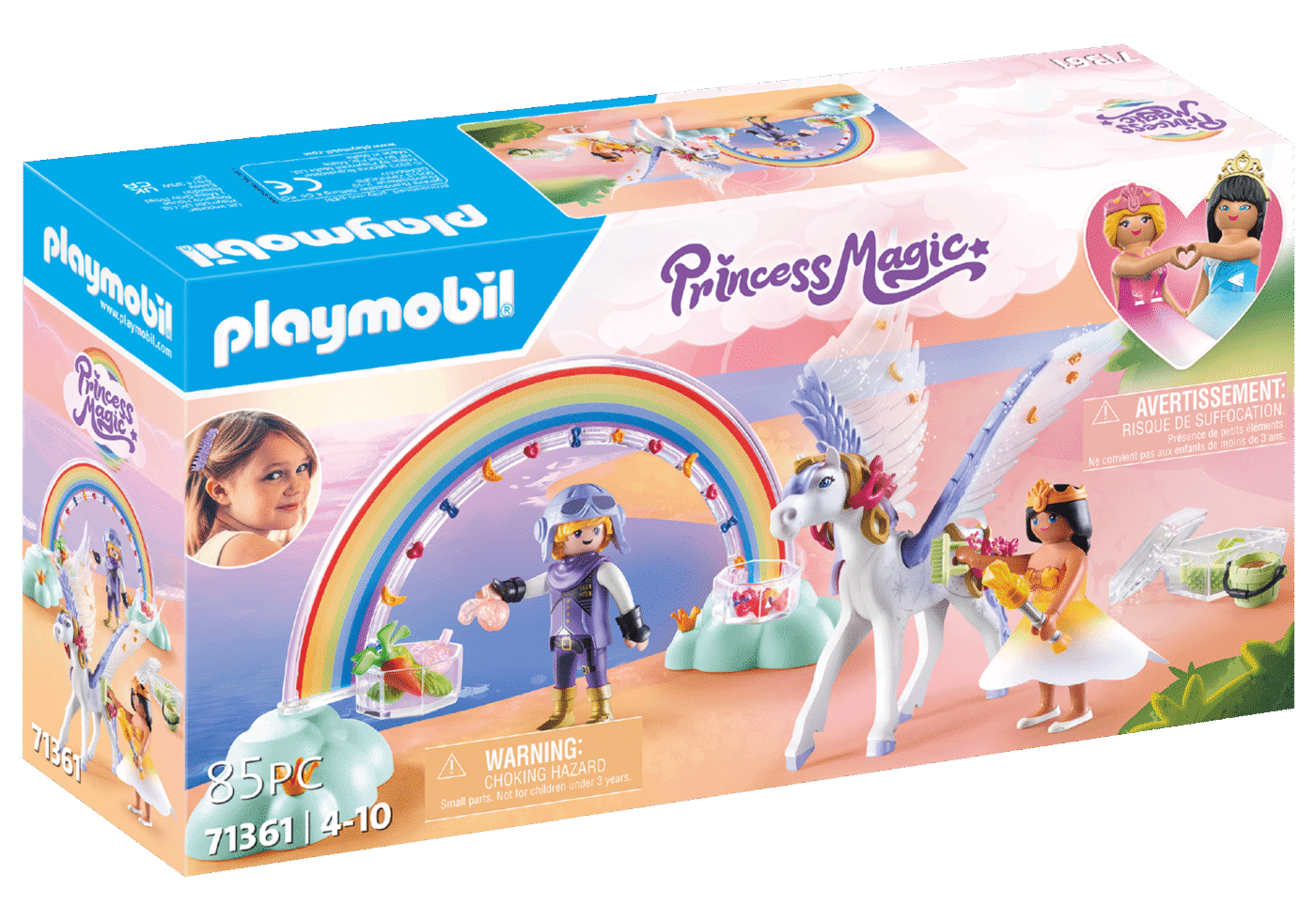 Alternative view of Playmobil 71361 Princess Magic Pegasus with Rainbow in the Clouds Princess Magic ม้าเพกาซัสกับสายรุ้ง