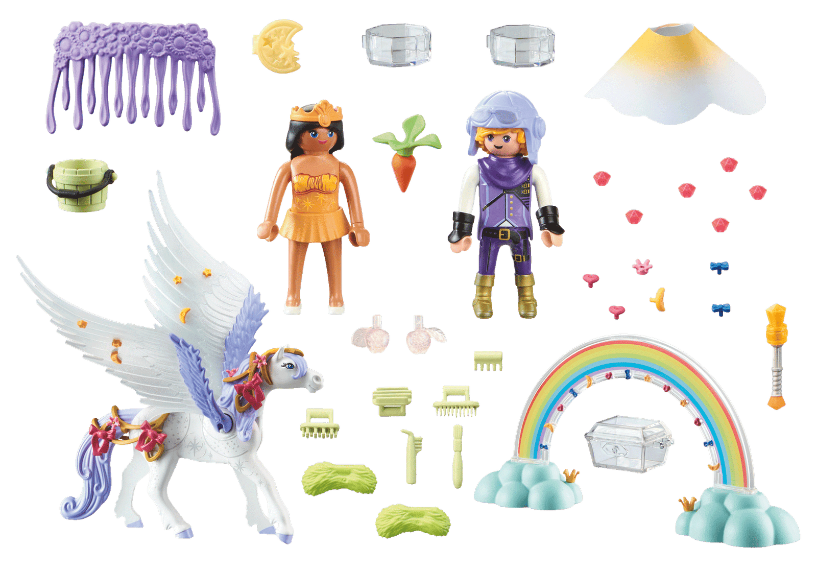 Playmobil 71361 Princess Magic Pegasus with Rainbow in the Clouds Princess Magic ม้าเพกาซัสกับสายรุ้ง - Image 3
