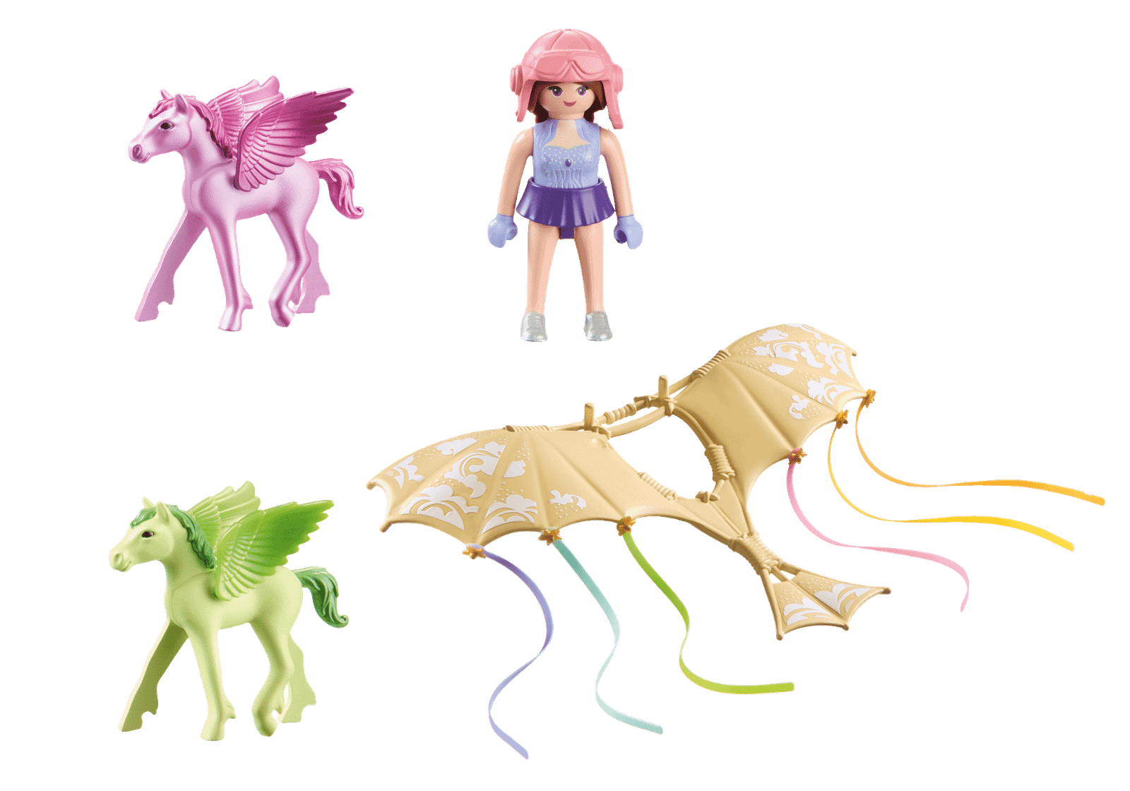 Playmobil 71363 Princess Magic Trip with Pegasus Foals in the Clouds ของเล่นบทบาทสมมติ Princess Magic เจ้าหญิงสายรุ้งกับลูกเพกาซัส - Image 3
