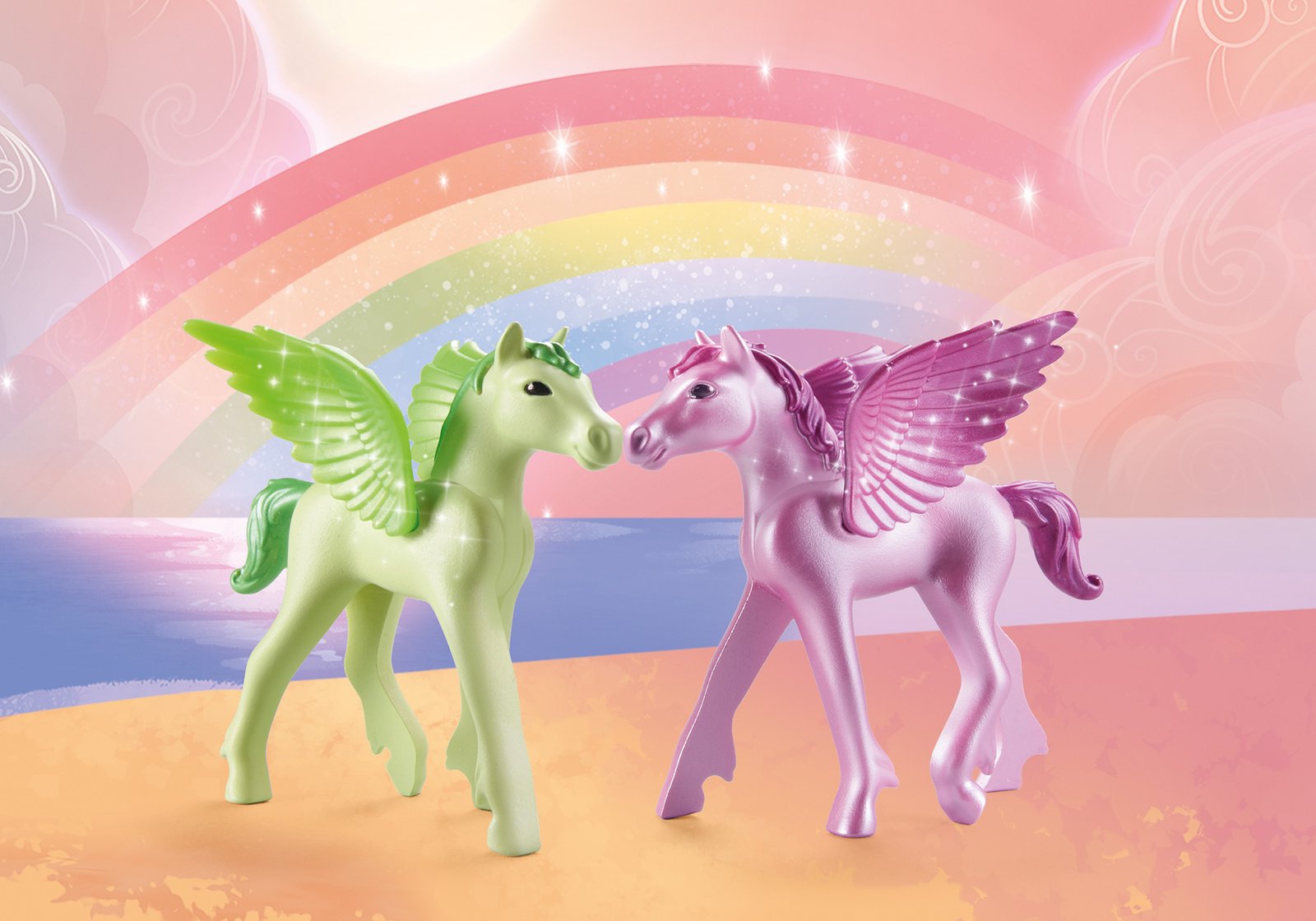 Playmobil 71363 Princess Magic Trip with Pegasus Foals in the Clouds ของเล่นบทบาทสมมติ Princess Magic เจ้าหญิงสายรุ้งกับลูกเพกาซัส - Image 4
