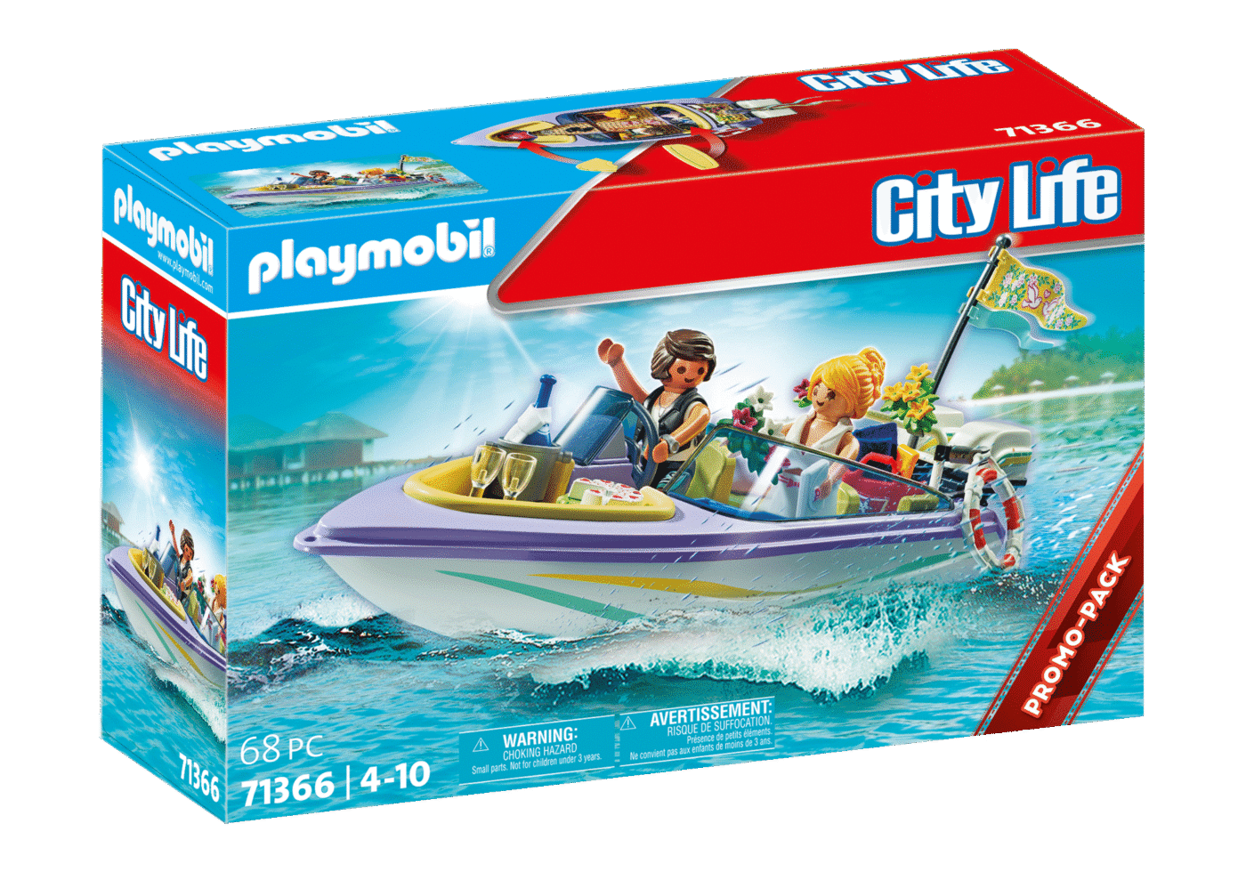 Alternative view of Playmobil 71366 Promo Pack Honeymoon Speedboat Trip โปรโมแพ็ค ทริปฮันนีมูนสปีดโบ๊ท