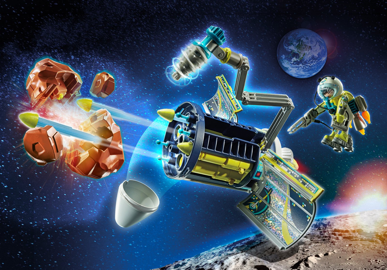 Playmobil 71369 Promo Pack Meteoroid Destroyer ของเล่นบทบาทสมมติ โปรโมแพ็ค ยานพิฆาตอุกกาบาต