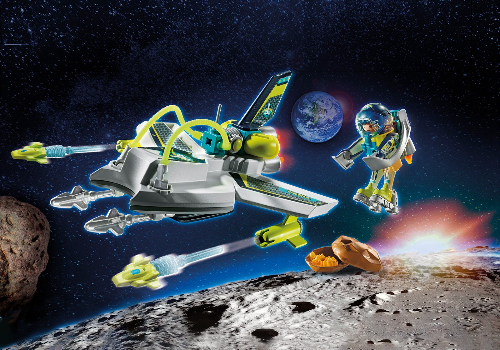 Playmobil 71370 Promo Pack Mission Space Drone โปรโมแพ็ค ภารกิจโดรนอวกาศ