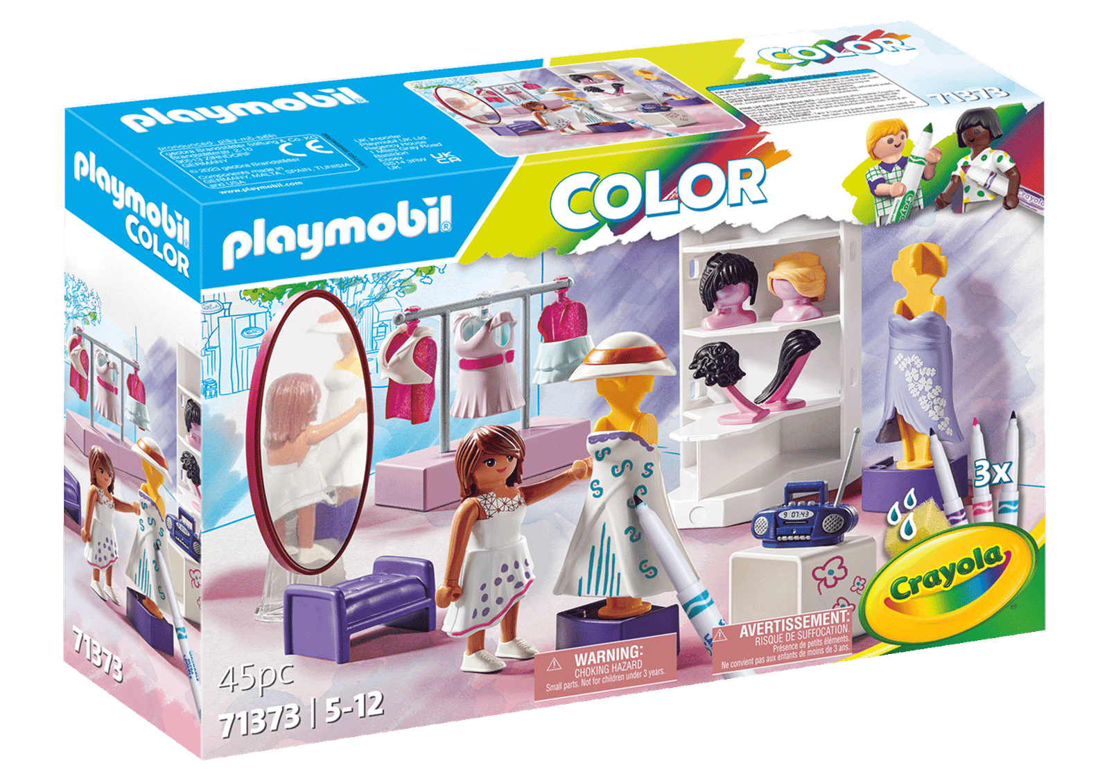 Playmobil 71373 Color: Dressing Room ระบายสีฟิกเกอร์ ห้องแต่งตัว - Image 2