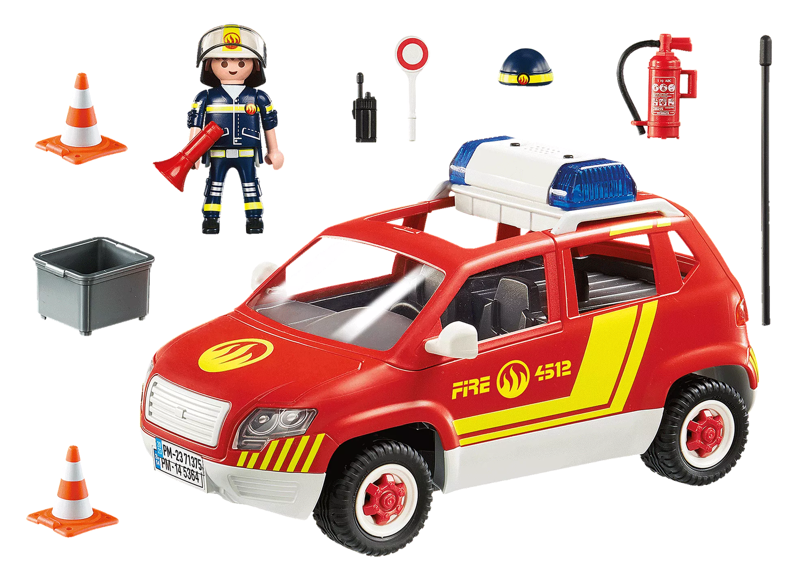 Playmobil 71375 City Action Fire Chief Vehicle with Light and Sound ซิตี้แอคชั่น รถหัวหน้าหน่วยดับเพลิงพร้อมไฟและเสียง - Image 3