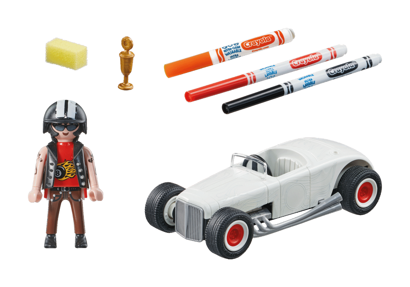 Playmobil 71376 Color: Hot Rod ระบายสีฟิกเกอร์ รถแข่ง - Image 3