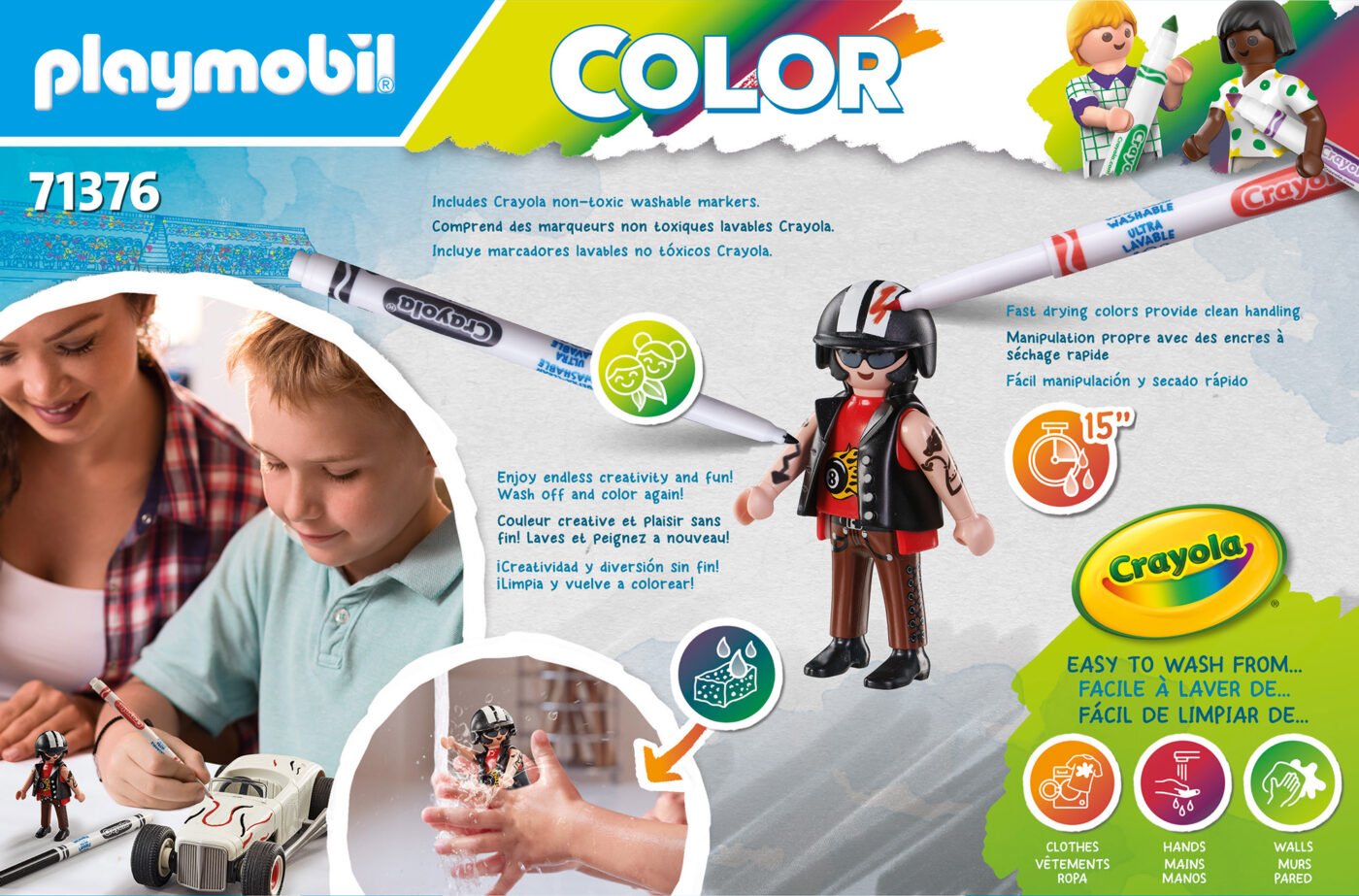 Playmobil 71376 Color: Hot Rod ระบายสีฟิกเกอร์ รถแข่ง - Image 4