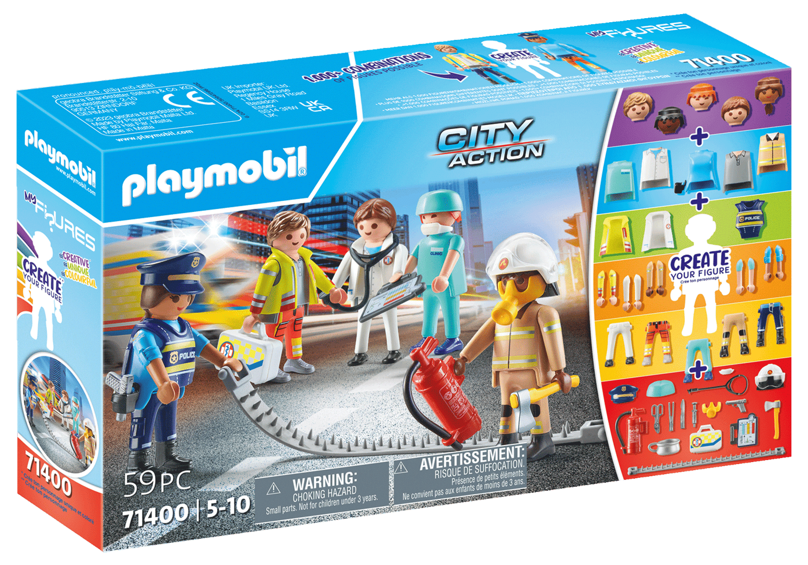 Playmobil 71400 My Figures: Rescue Team มายฟิกเกอร์: ทีมกู้ภัย - Image 2