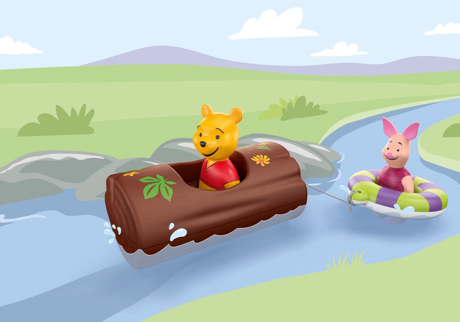 Playmobil 71415 1.2.3 & Disney: Winnie's & Piglet's Wate 123 อควา & ดิสนีย์ วินนี่และพิกเล็ตล่องเรือ