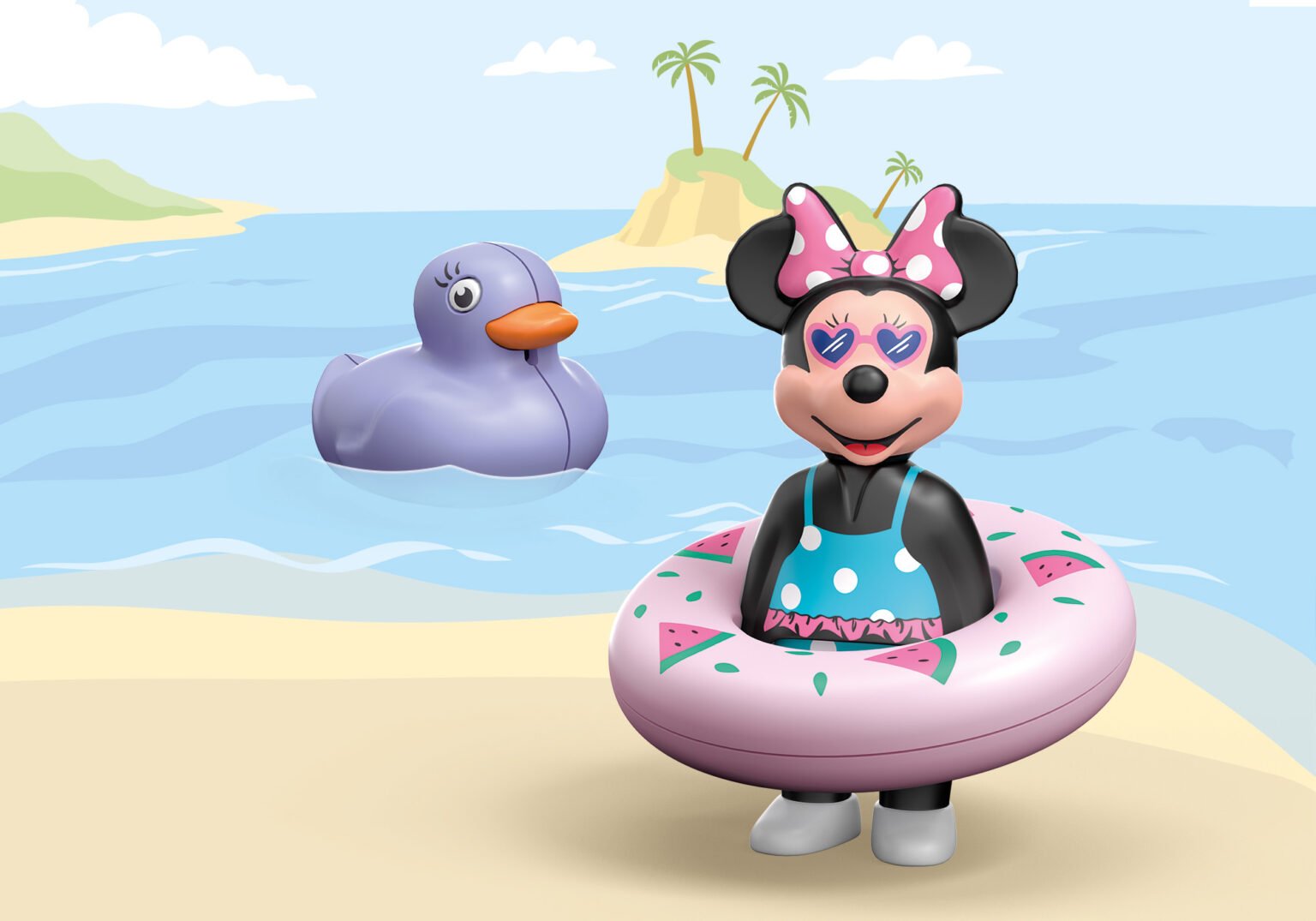 Playmobil 71416 1.2.3 & Disney: Minnie's Beach Trip 123 อควา & ดิสนีย์ ทริปชายหาดของมินนี่