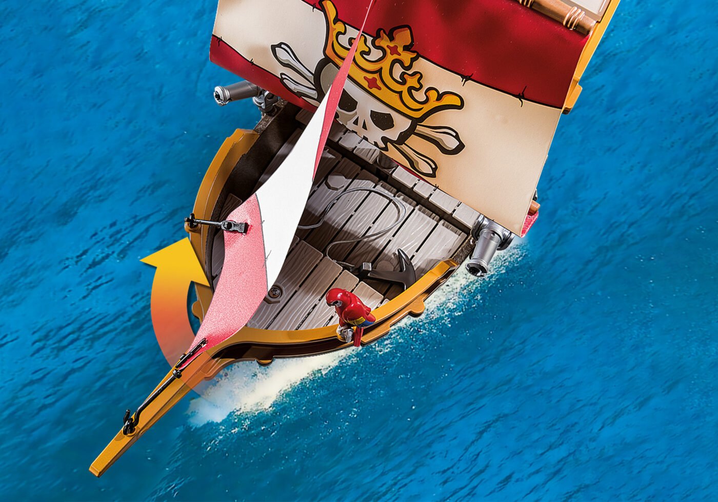 Playmobil 71418 Pirates Pirate Ship โจรสลัด เรือโจรสลัด-24 - Image 6