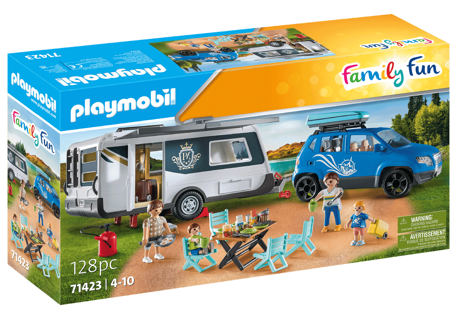Playmobil 71423 Camping Caravan with Car แคมป์ปิ้ง คาราวานรถยนต์ - Image 2