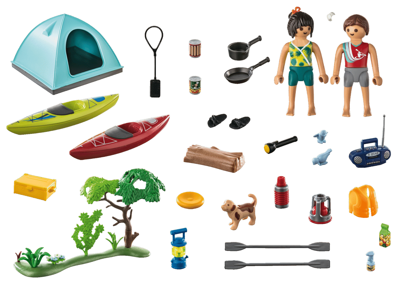 Playmobil 71425 Camping Campsite with Campfire แคมป์ปิ้ง ที่ตั้งแคมป์พร้อมแคมป์ไฟ - Image 3