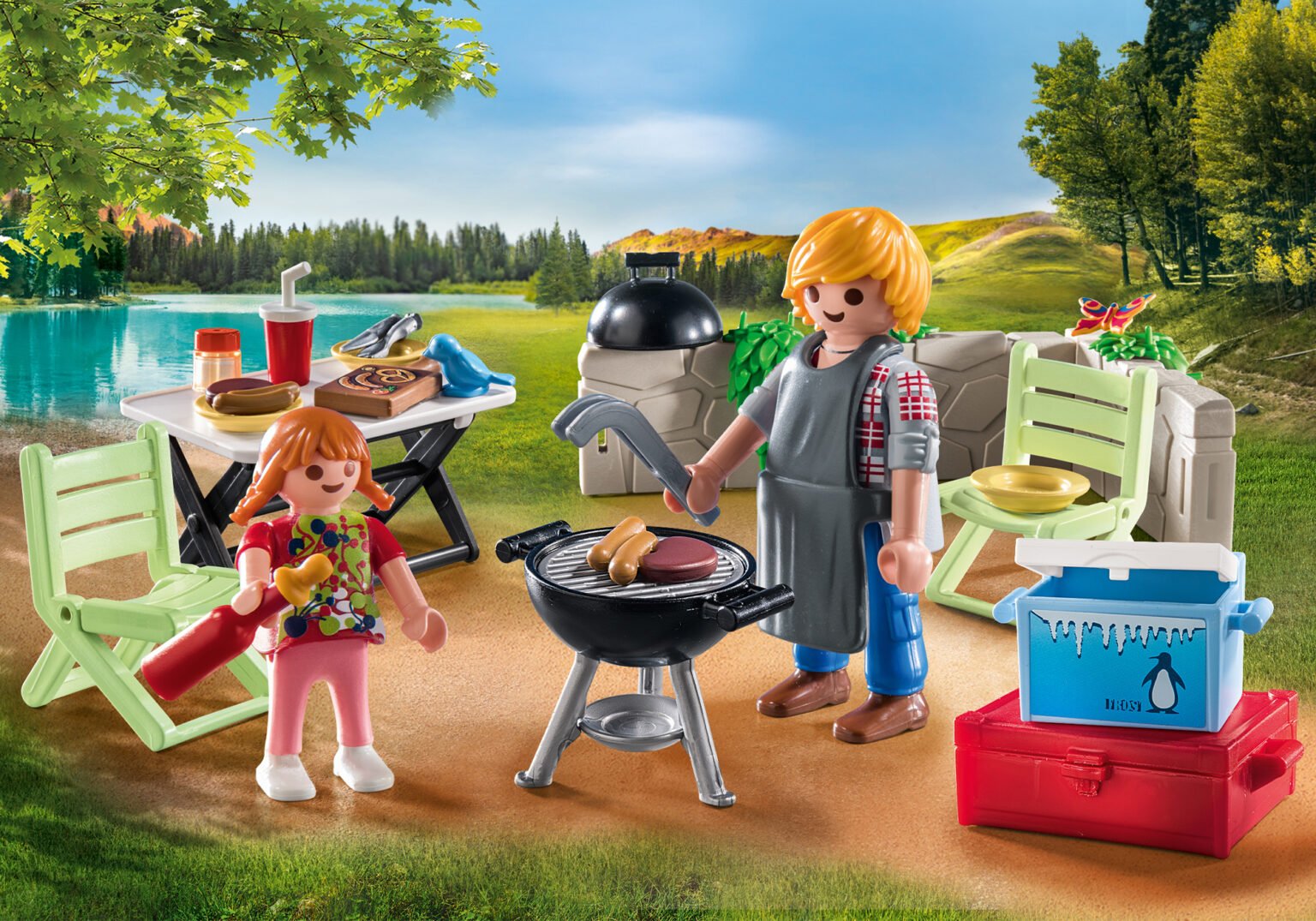 Playmobil 71427 Camping Family Barbecue แคมป์ปิ้ง ครอบครัวบาร์บีคิว