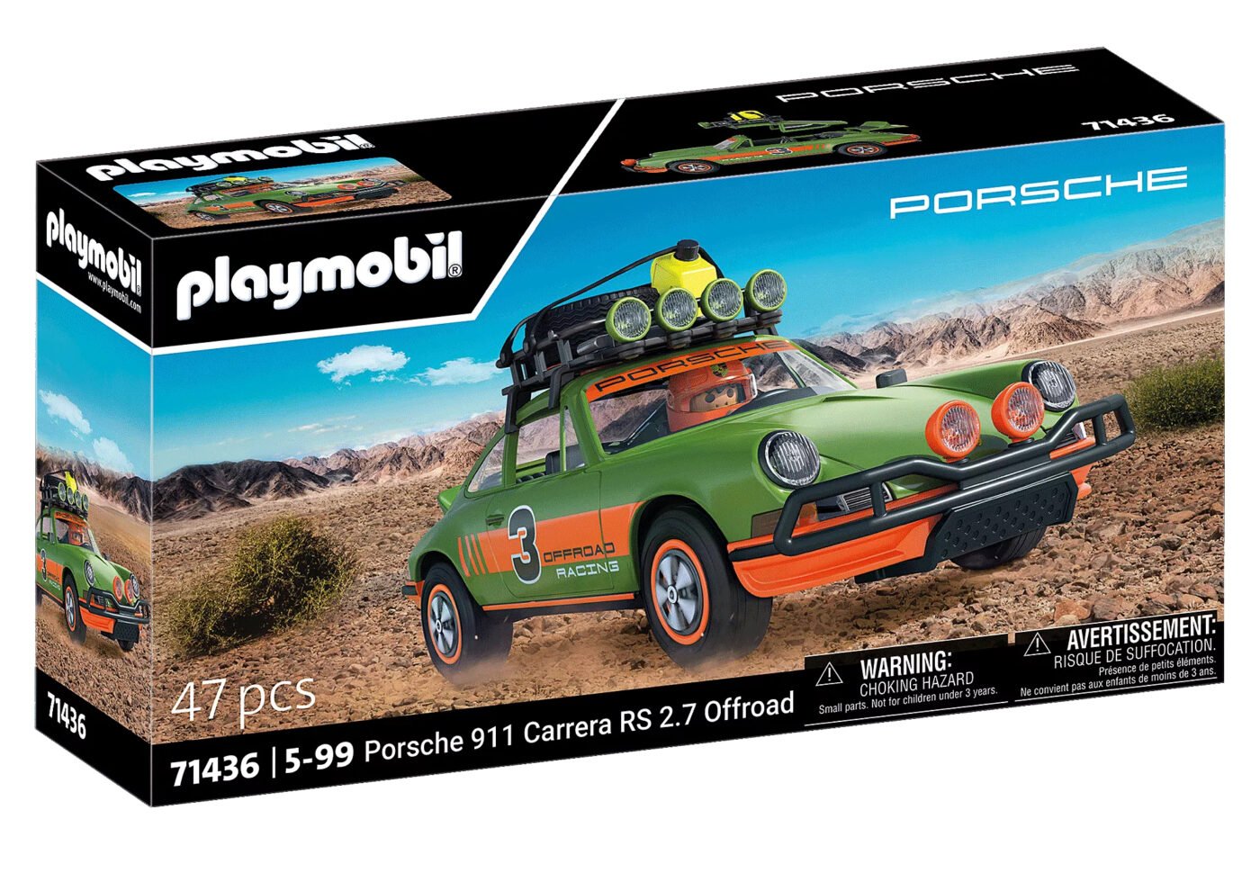 Alternative view of Playmobil 71436 Porsche 911 Carrera RS 2.7 Off-road Edit ปอร์เช่ 911 คาร์เรร่า อาร์เอส 2.7 ออฟโรด