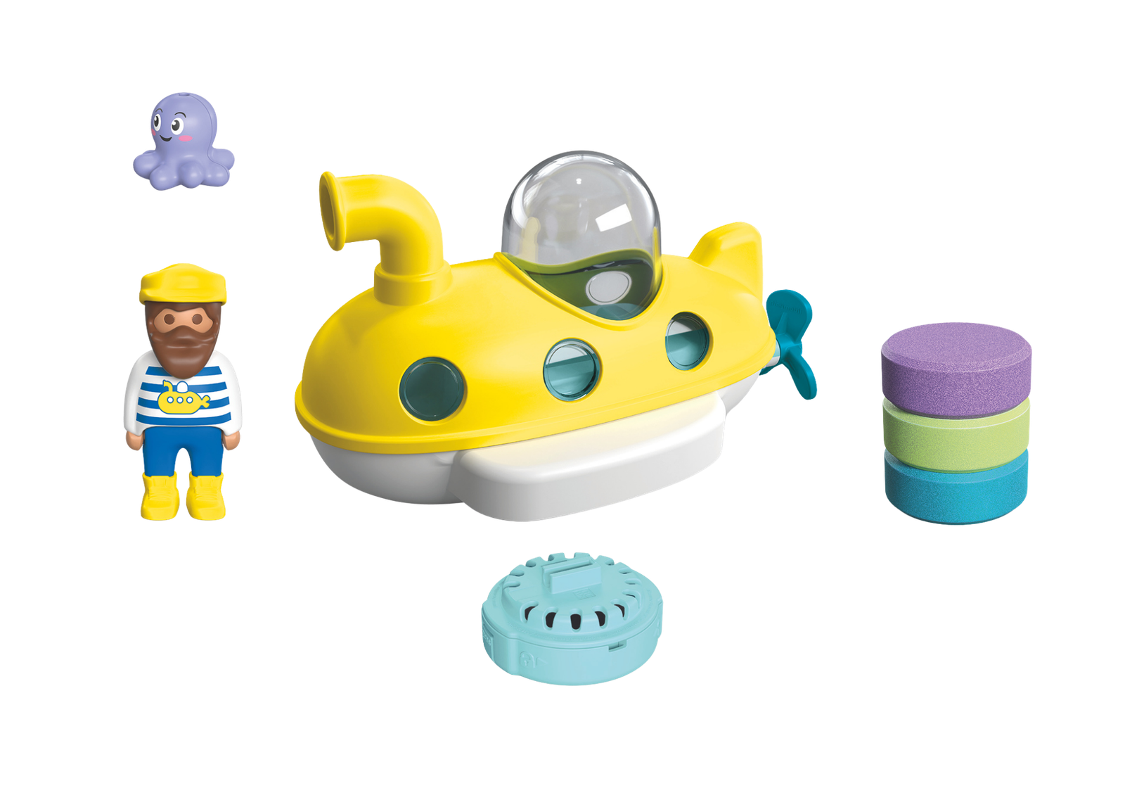 Playmobil 71440 JUNIOR & Tinti: Colourful Submarine จูเนียร์ & ทิ้นที่ เรือดำน้ำแสนสนุก - Image 3