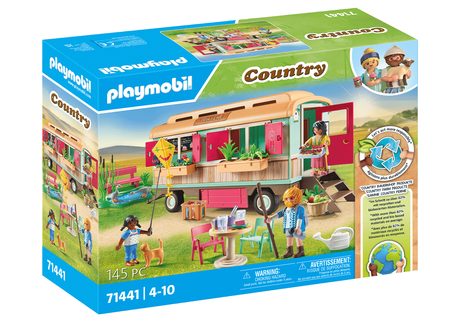 Playmobil 71441 Farm III Cosy Cafe with Vegetable Garden ฟาร์ม3 คาเฟ่สุดอบอุ่นพร้อมสวนผัก - Image 2