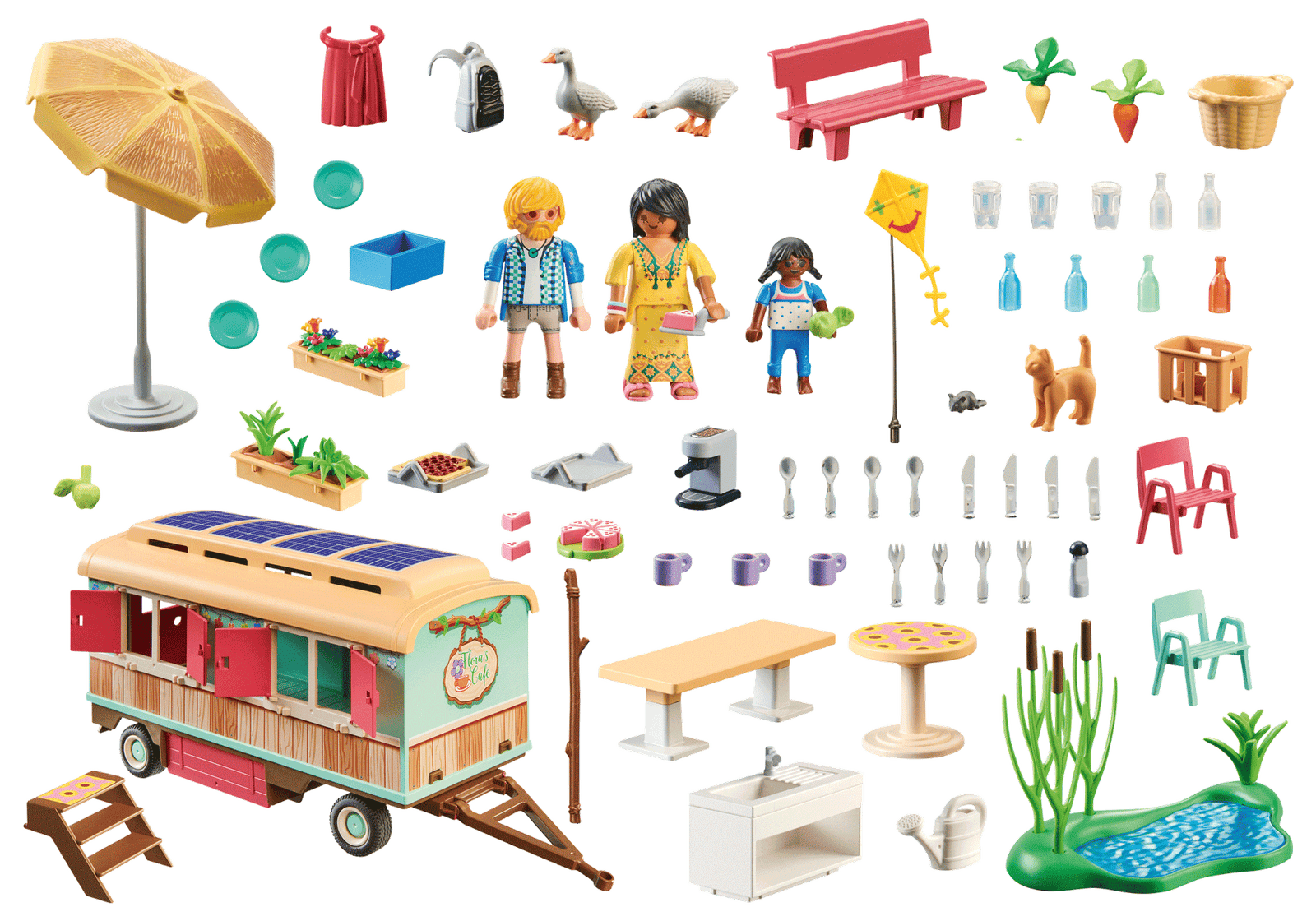 Playmobil 71441 Farm III Cosy Cafe with Vegetable Garden ฟาร์ม3 คาเฟ่สุดอบอุ่นพร้อมสวนผัก - Image 3