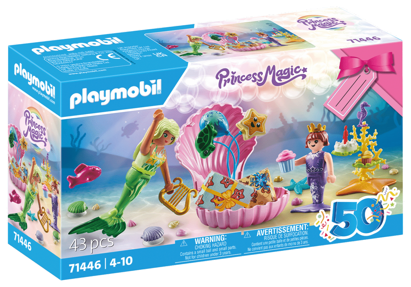 Alternative view of Playmobil 71446 50th Years Gift sets Mermaid Birthday 50 ปี ชุดของขวัญ วันเกิดนางเงือก