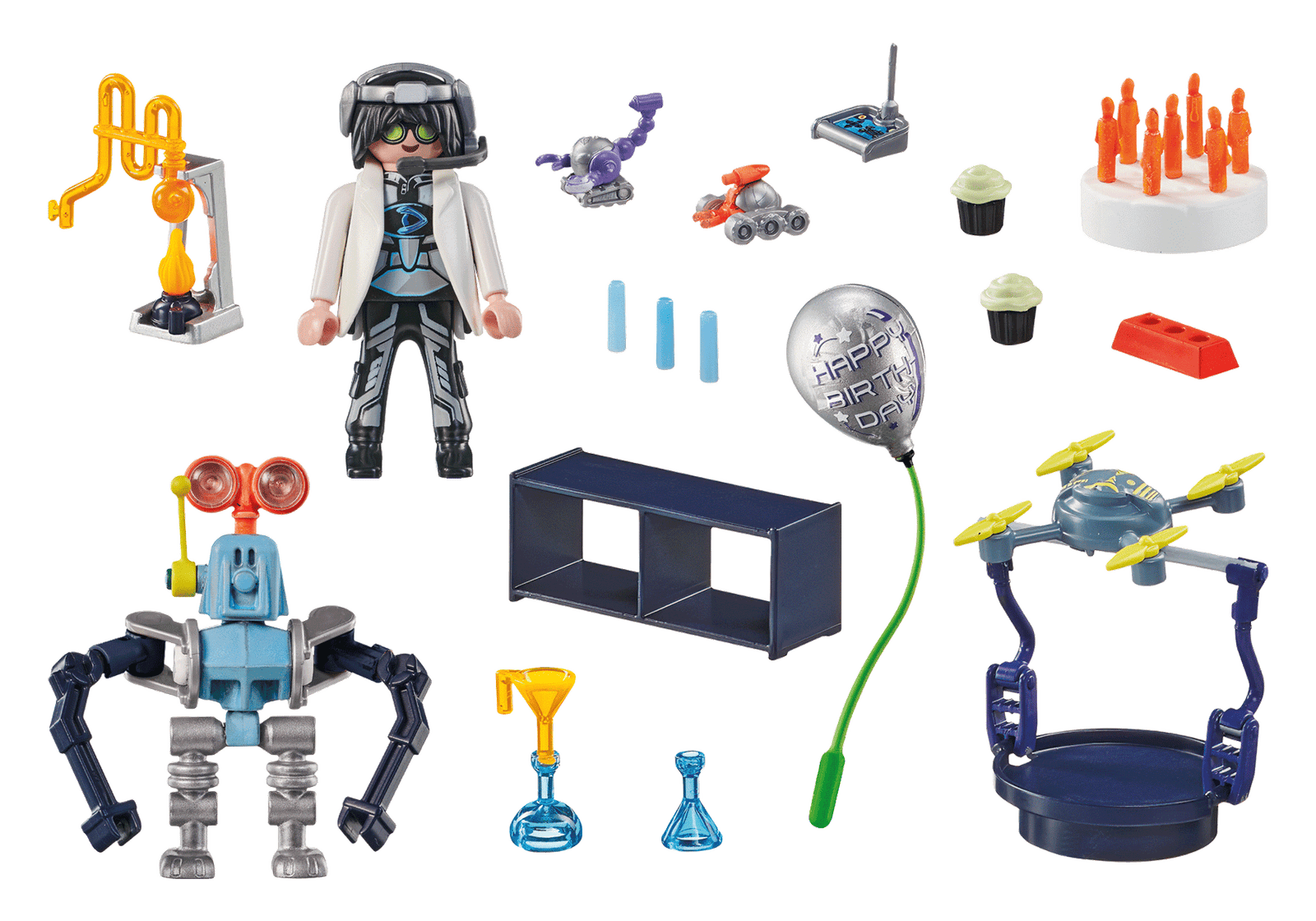 Playmobil 71450 50th Years Gift sets Researchers with Robots 50 ปี ชุดของขวัญ นักวิจัยกับหุ่นยนต์ - Image 3