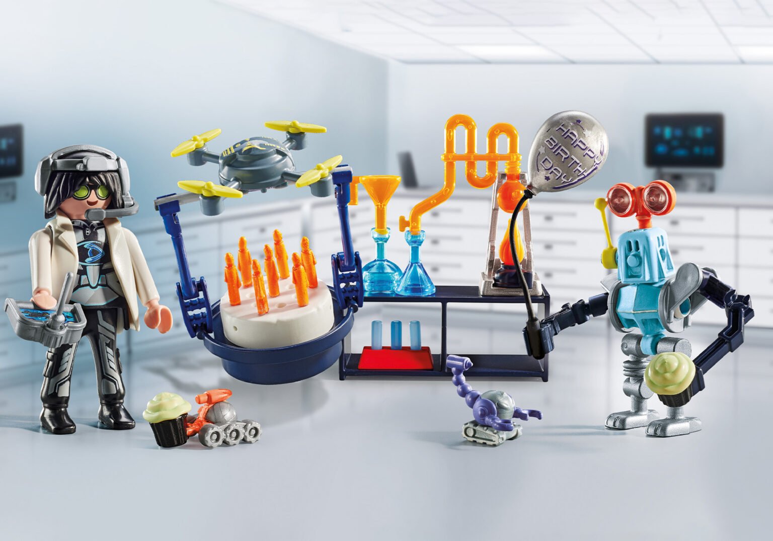 Playmobil 71450 50th Years Gift sets Researchers with Robots 50 ปี ชุดของขวัญ นักวิจัยกับหุ่นยนต์