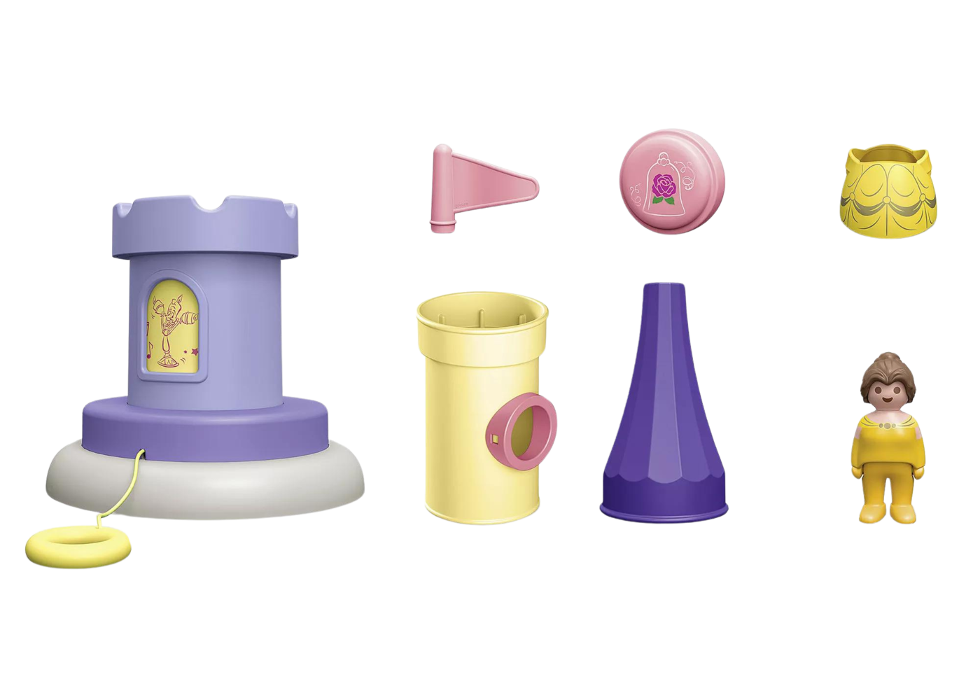 Playmobil 71458 JUNIOR & Disney: Belle's Play Tower with Sound จูเนียร์ & ดิสนีย์ หอคอยของเบลล์พร้อมเสียง - Image 3