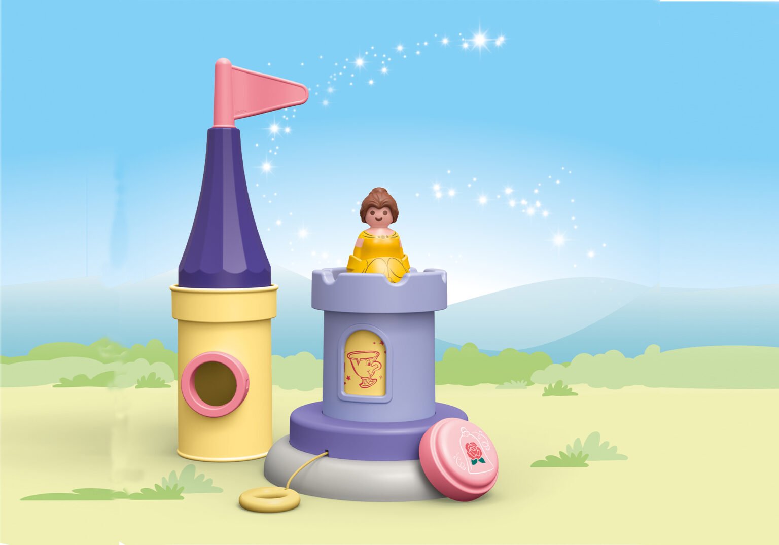 Playmobil 71458 JUNIOR & Disney: Belle's Play Tower with Sound จูเนียร์ & ดิสนีย์ หอคอยของเบลล์พร้อมเสียง