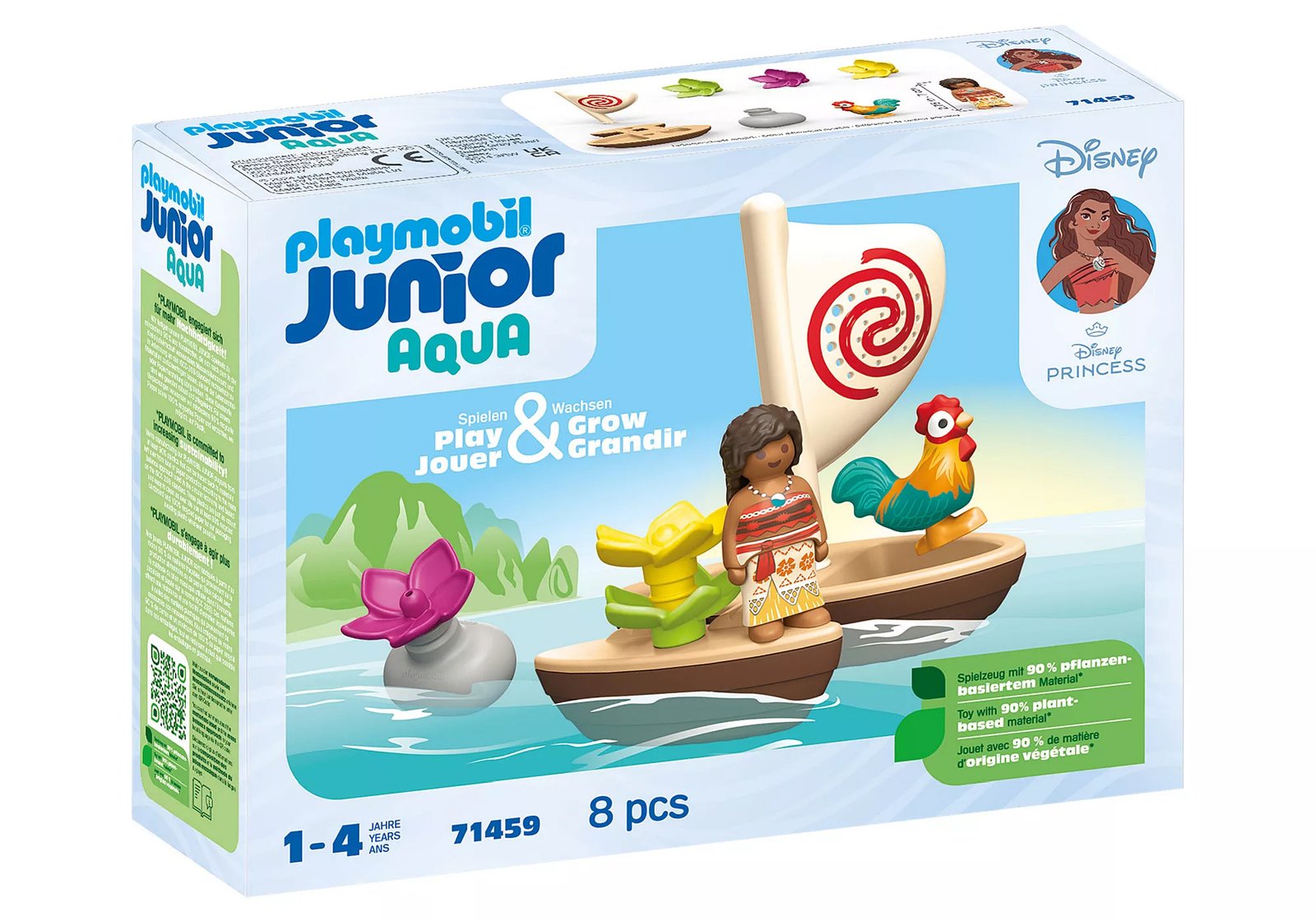 Playmobil 71459 JUNIOR & Disney: Moana's Sail Boat จูเนียร์ & ดิสนีย์ เรือใบของโมอาน่า - Image 2