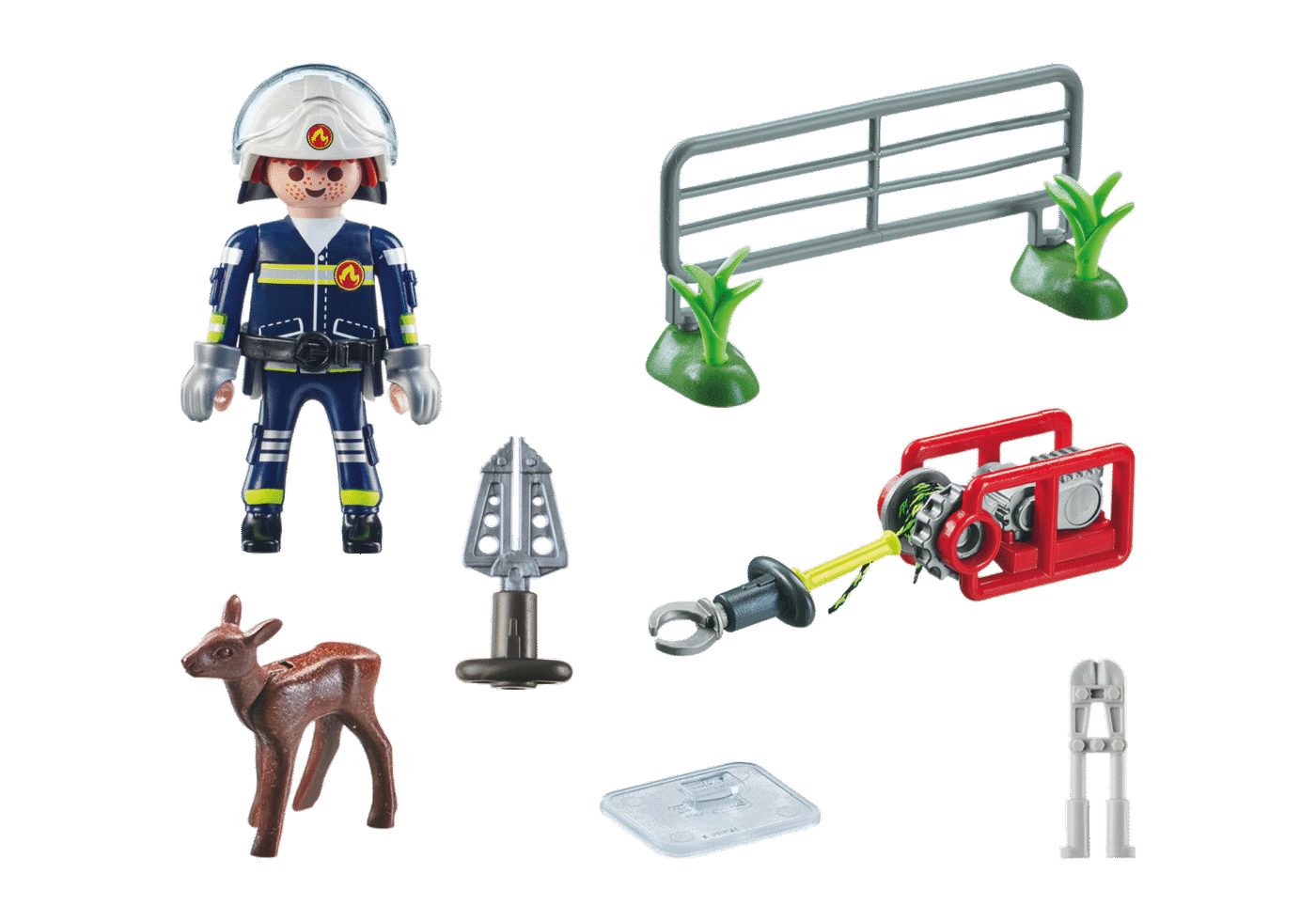 Playmobil 71467 Fire Brigade Firefighter Animal Rescue ดับเพลิง นักผจญเพลิงช่วยเหลือสัตว์ - Image 3