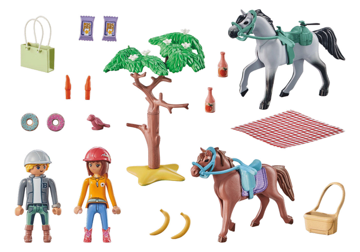Playmobil 71470 Starter Pack Horseback riding trip to the beach with Amelia and Ben สตาร์ทเตอร์ ทริปขี่ม้าไปชายหาดกับอมีเลียและเบ็น - Image 3