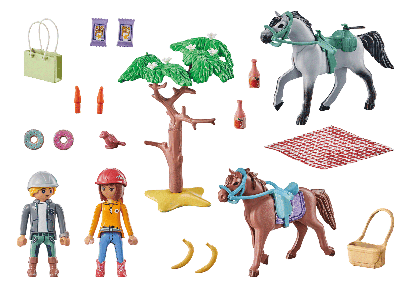 Playmobil 71470 Starter Pack Horseback riding trip to the beach with Amelia and Ben สตาร์ทเตอร์ ทริปขี่ม้าไปชายหาดกับอมีเลียและเบ็น - Image 3