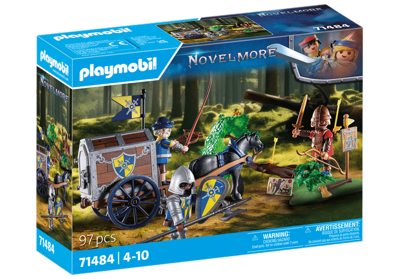 Alternative view of Playmobil 71484 Novelmore VIII Transport robbery โนเวลมอร์ ปล้นรถขนสเบียง