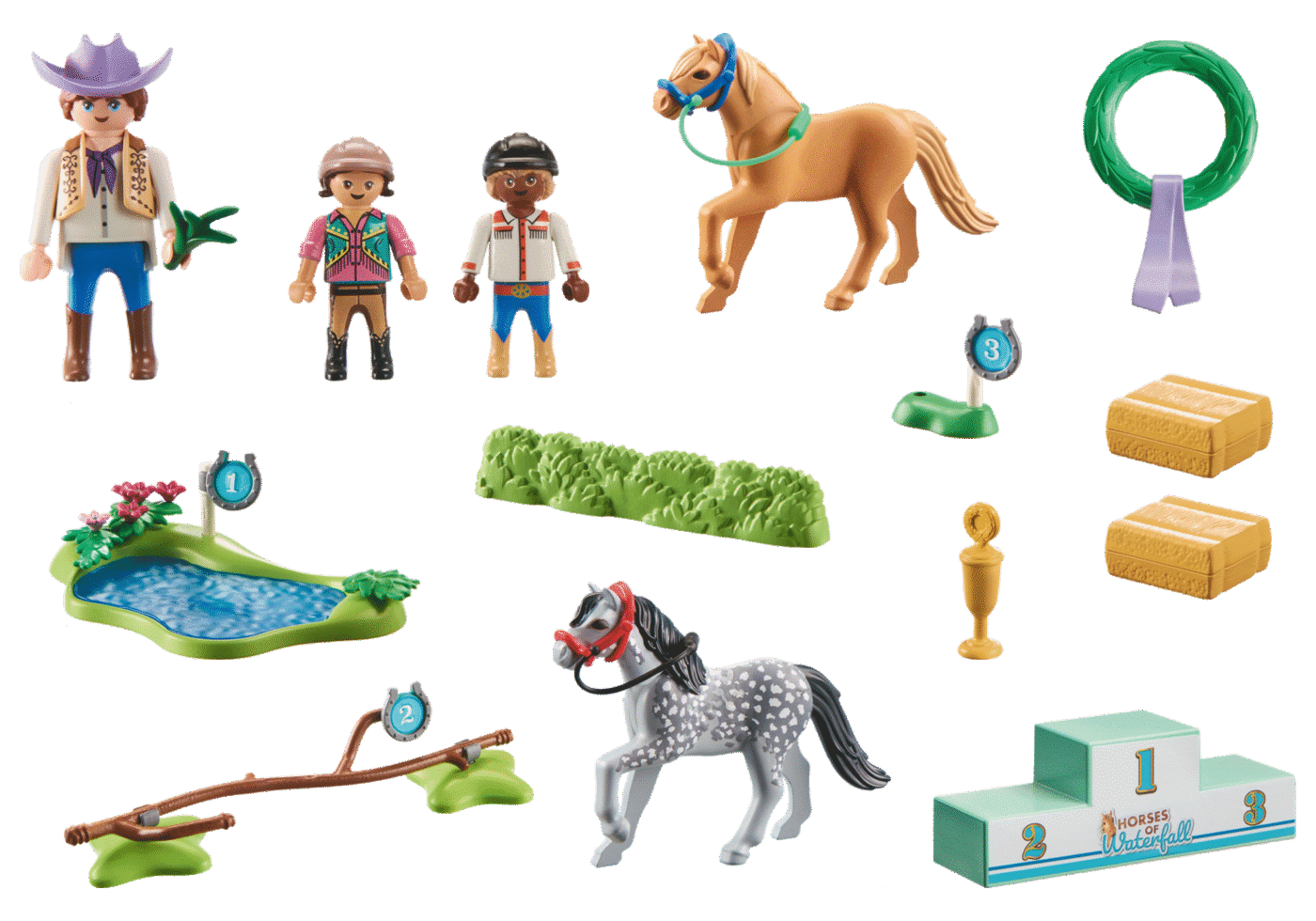 Playmobil 71495 Horses of Waterfall Pony tournament ม้าแห่งวอเตอร์ฟอลล์ การแข่งขันม้าโพนี่ - Image 3