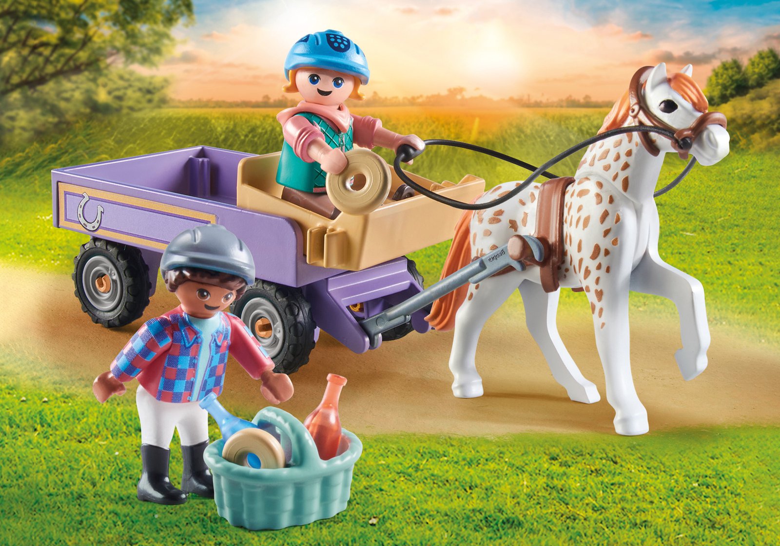 Playmobil 71496 Horses of Waterfall Pony carriage ม้าแห่งวอเตอร์ฟอลล์ รถม้าโพนี่
