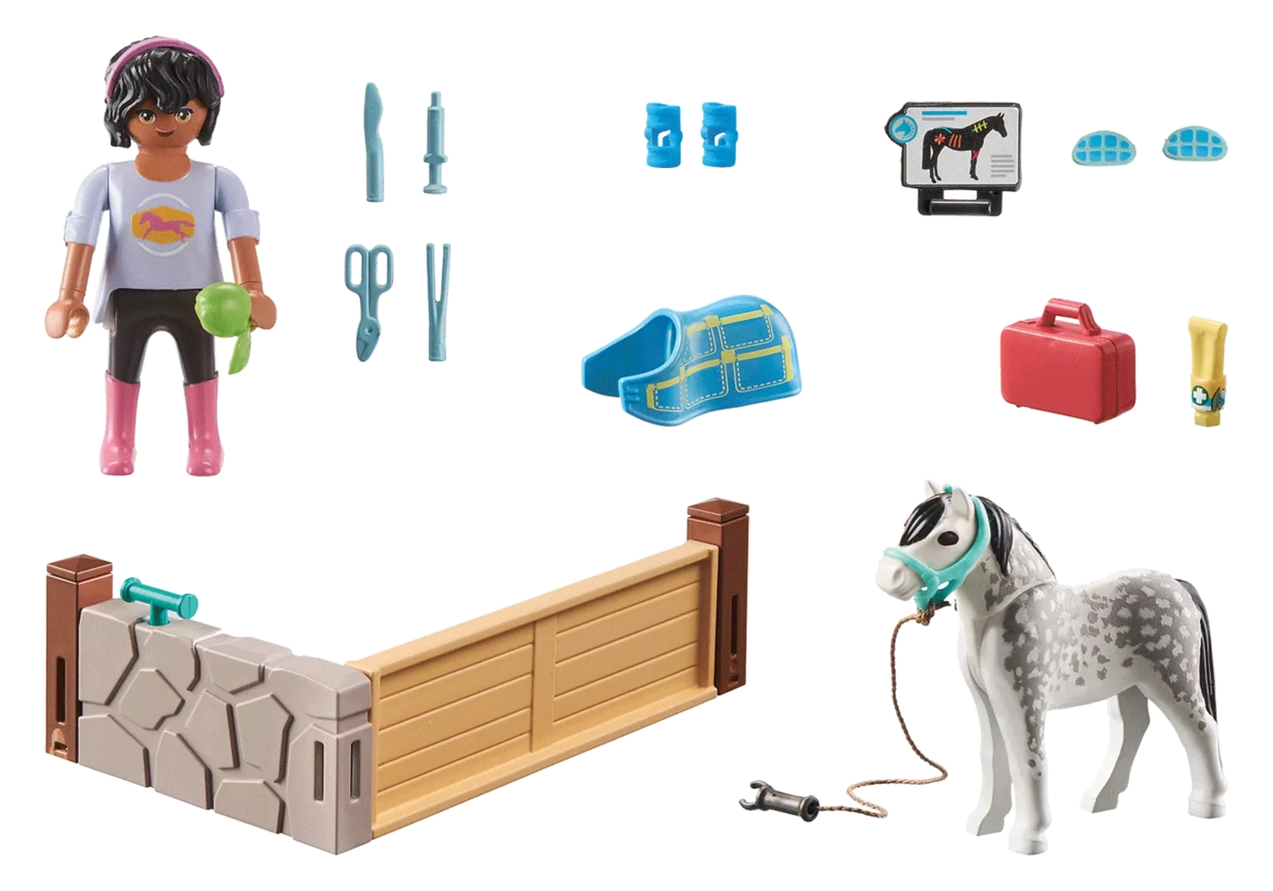 Alternative view of Playmobil 71497 Horses of Waterfall Horse therapist ม้าแห่งวอเตอร์ฟอลล์ นักกายภาพบำบัดม้า