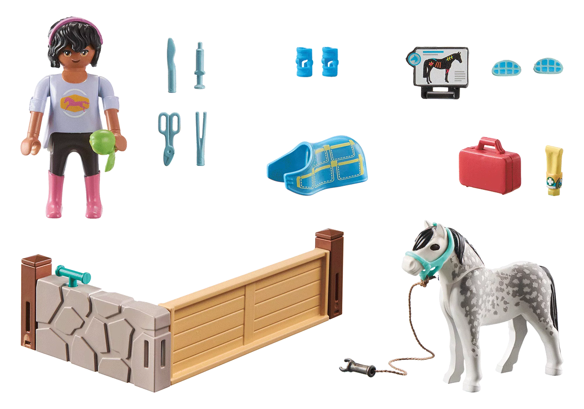 Playmobil 71497 Horses of Waterfall Horse therapist ม้าแห่งวอเตอร์ฟอลล์ นักกายภาพบำบัดม้า - Image 2
