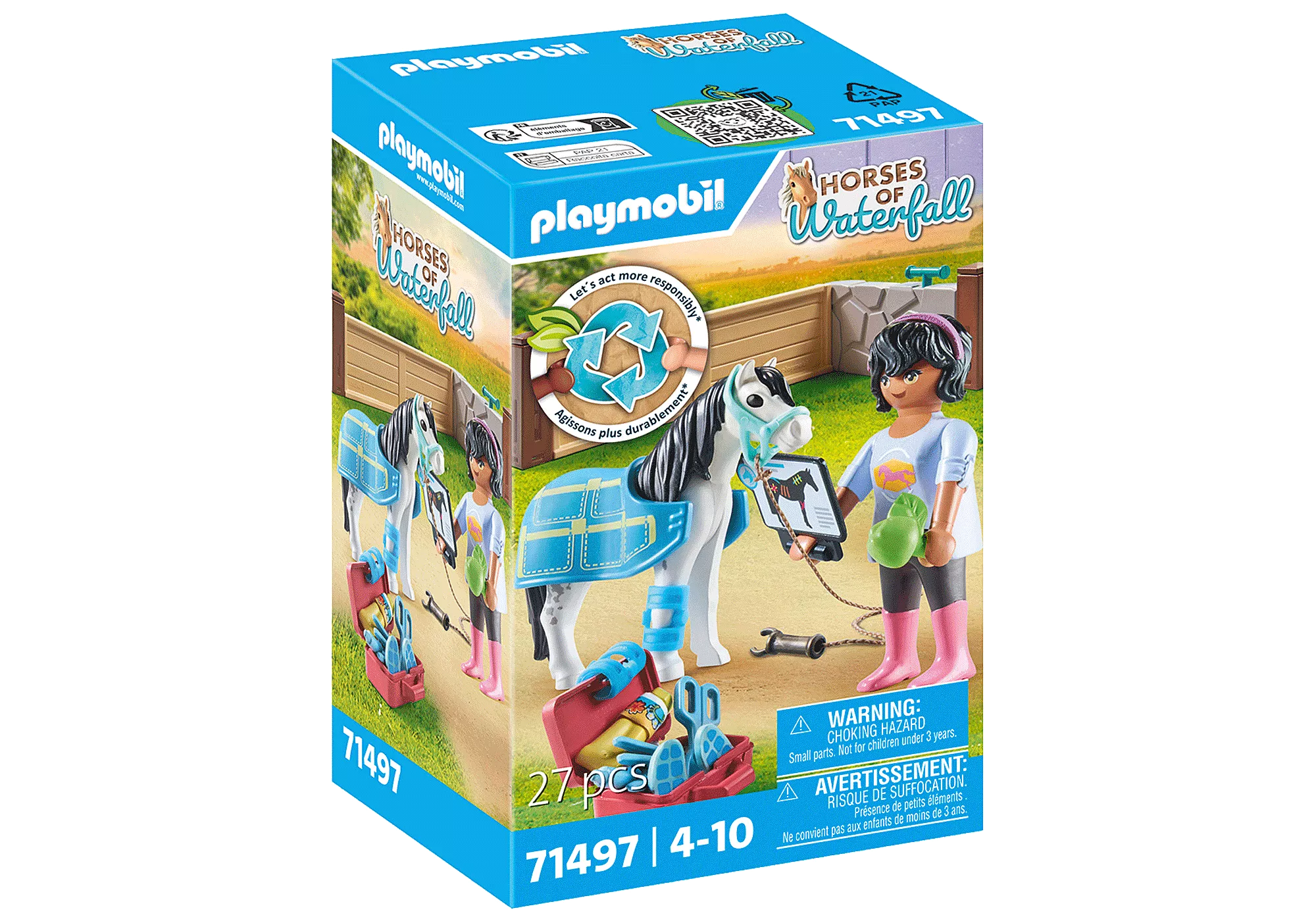 Playmobil 71497 Horses of Waterfall Horse therapist ม้าแห่งวอเตอร์ฟอลล์ นักกายภาพบำบัดม้า - Image 3