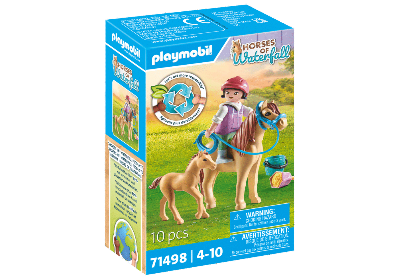 Alternative view of Playmobil 71498 Horses of Waterfall Child with Pony and foal ม้าแห่งวอเตอร์ฟอลล์ เด็กกับม้าโพนี่และลูกม้า