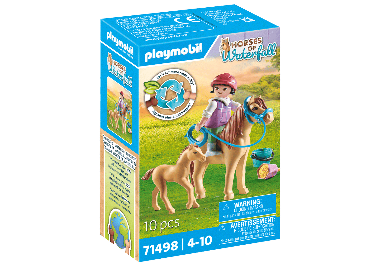 Playmobil 71498 Horses of Waterfall Child with Pony and foal ม้าแห่งวอเตอร์ฟอลล์ เด็กกับม้าโพนี่และลูกม้า - Image 2