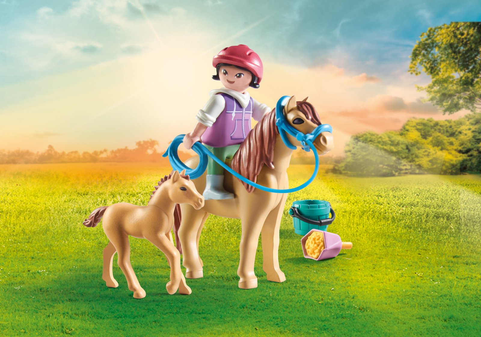 Playmobil 71498 Horses of Waterfall Child with Pony and foal ม้าแห่งวอเตอร์ฟอลล์ เด็กกับม้าโพนี่และลูกม้า