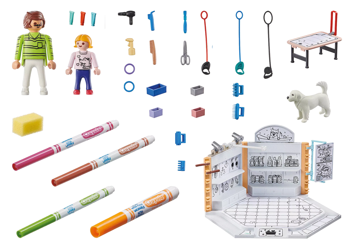 Playmobil 71514 Color: Dog Salon ระบายสีฟิกเกอร์ ร้านเสริมสวยสุนัข - Image 3