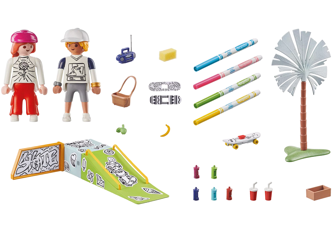 Playmobil 71515 Color: Skate Park ระบายสีฟิกเกอร์ ลานสเก็ต - Image 3
