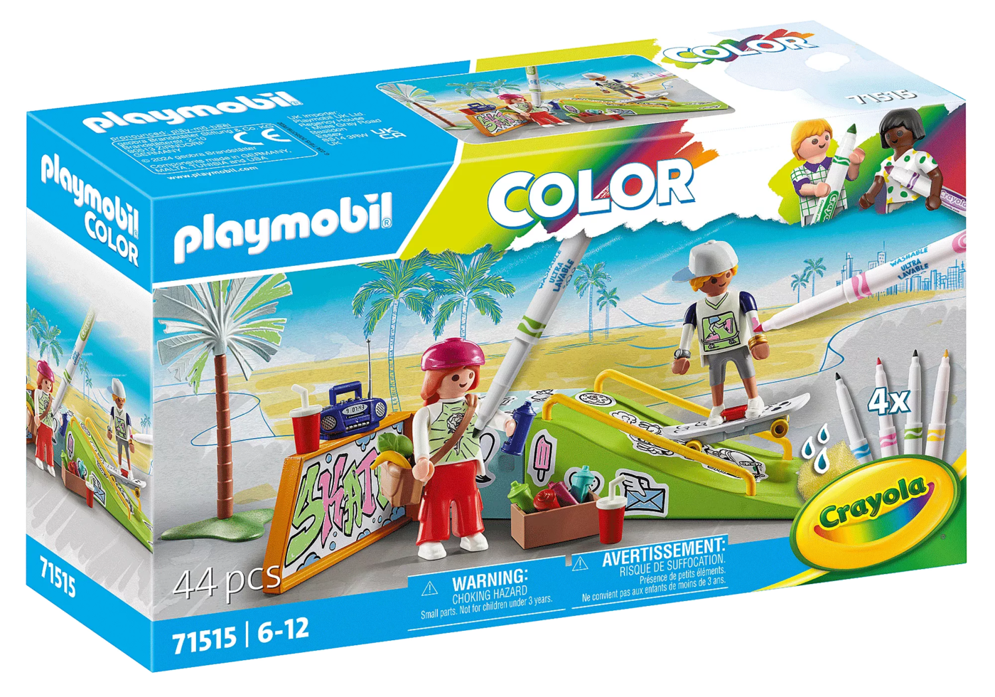 Alternative view of Playmobil 71515 Color: Skate Park ระบายสีฟิกเกอร์ ลานสเก็ต