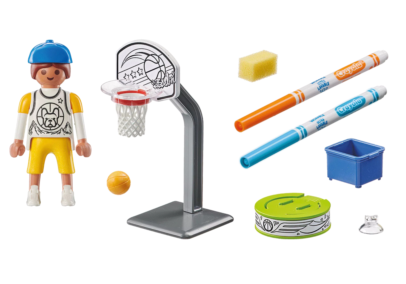 Playmobil 71516 Color: Basketball player ระบายสีฟิกเกอร์ นักบาสเกตบอล - Image 3