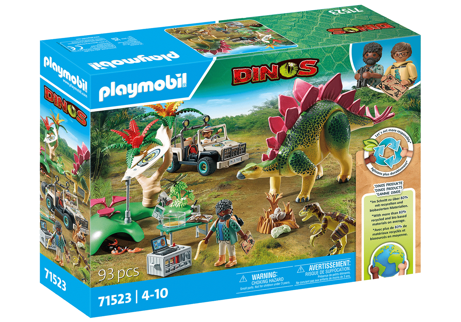 Playmobil 71523 Dinosaurs Research Camp with Dinos ของเล่นบทบาทสมมติ ไดโนเสาร์ ค่ายวิจัยกับไดโนเสาร์ - Image 2