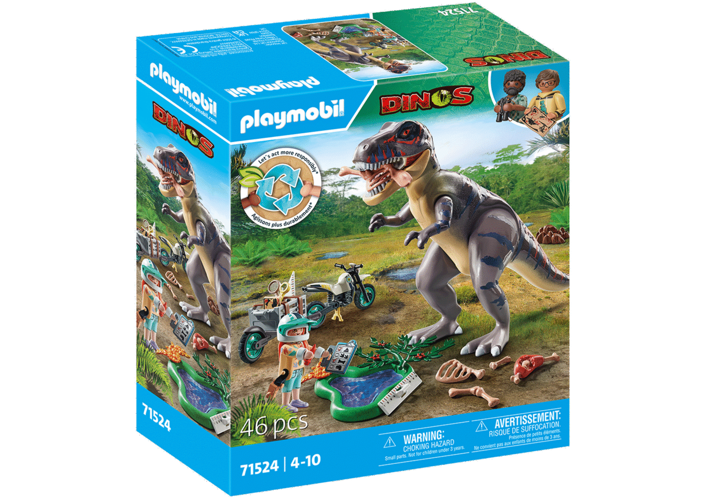 Alternative view of Playmobil 71524 Dinosaurs T-Rex Hunt ไดโนเสาร์ ตามรอยทีเร็กซ์